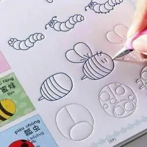 Sank Magic Practice Copybook 4 for Kids - The Print Handwiriting Workbook-Reusable Writing Practice Book