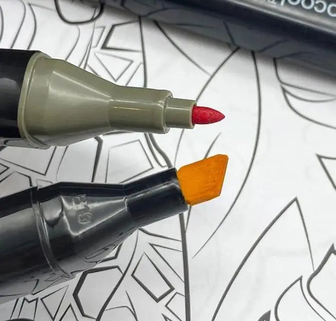 Twin Head Pen Set for Sketching (80 Colors) - Multicolor 24 Pcs